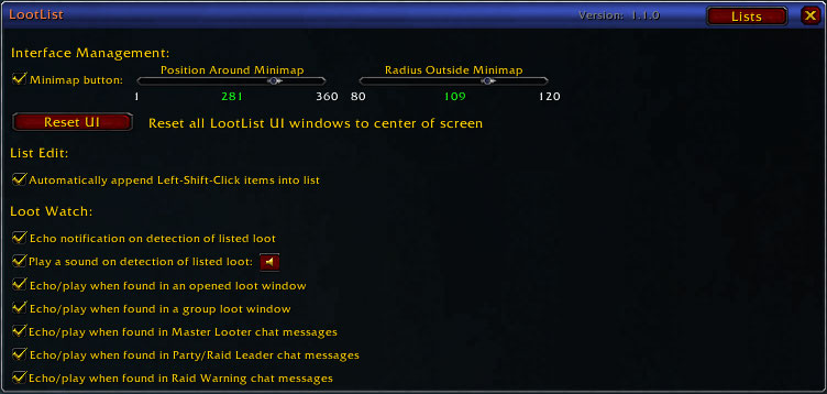 <p>This is the options display.</p>