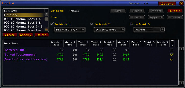 <p>This is the normal list display.</p>