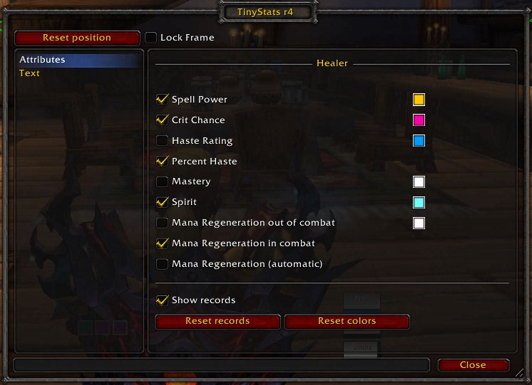 <p>Stats for Healer
</p>