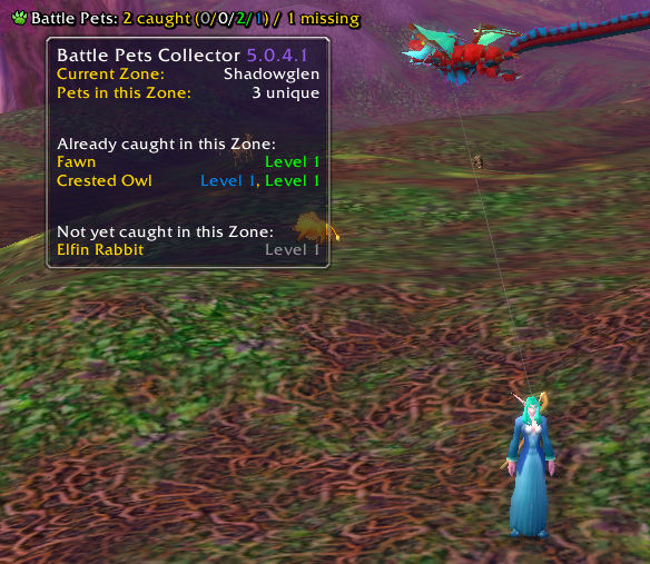 <p>Using any LDB display add-on, you can place the text-button wherever you want (this screenshot shows the Battle Pets Collector tooltip displayed via the <a href="http://www.curse.com/addons/wow/fortress">Fortress</a> add-on.</p>