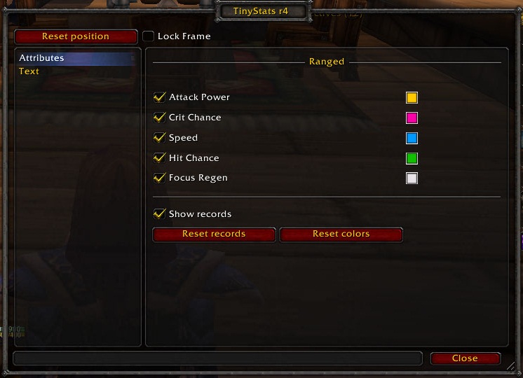 <p>Stats for Hunter
</p>