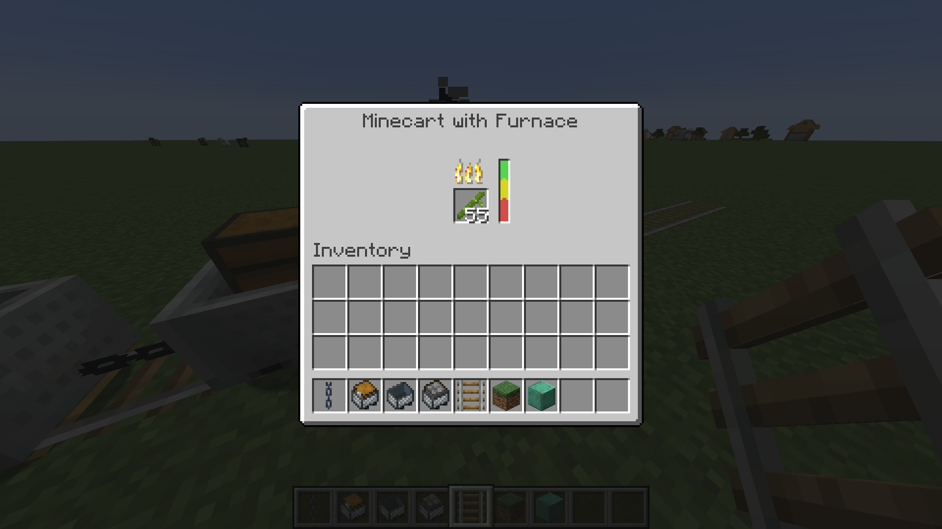 Furnace Minecart UI