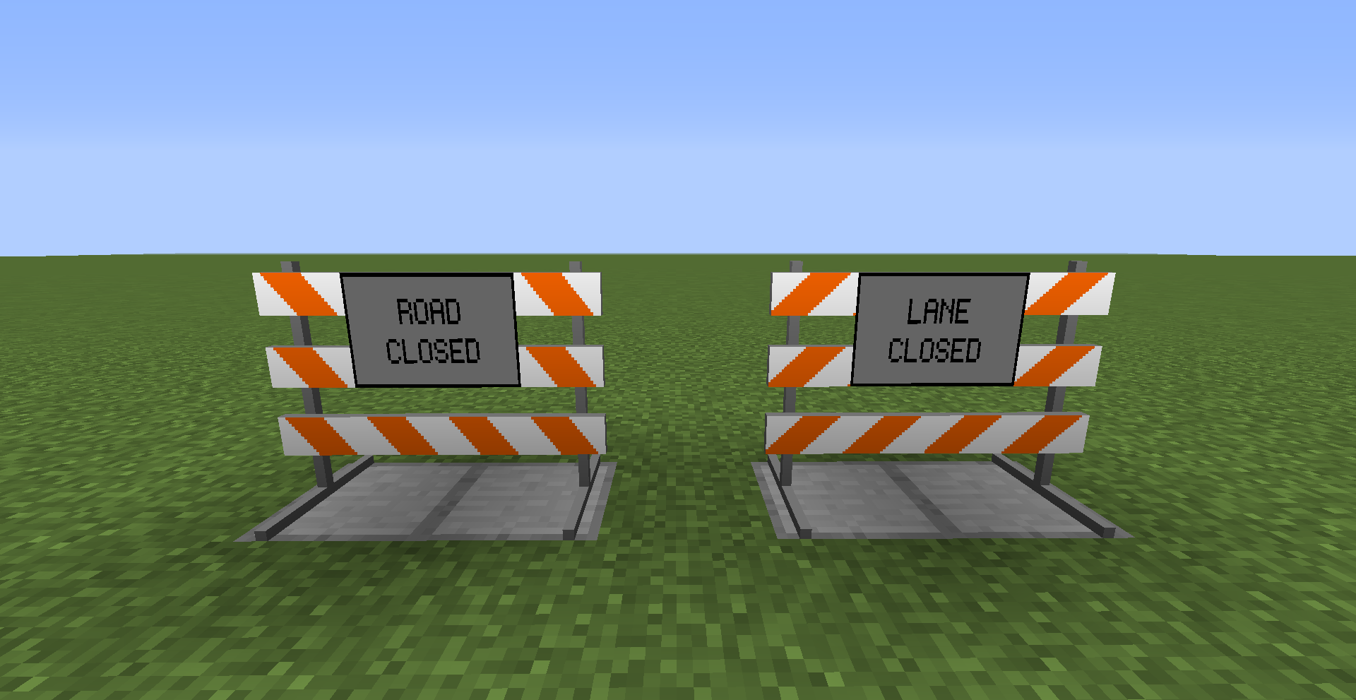 Changed Signs for the Barriers