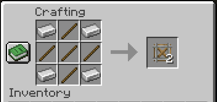 Rail Crossing Crafting Recipe