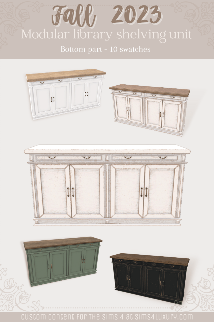  Fall 2023 - Library shelving unit (modular) - Bottom