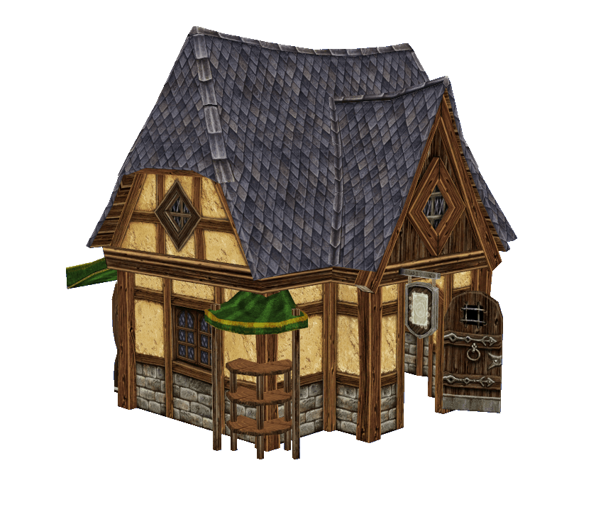 Medieval Old Town Hood Deco Houses - Soap Maker Set