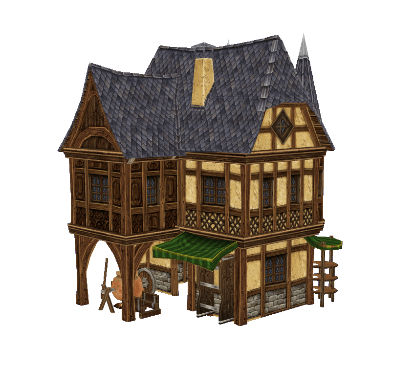 Medieval Old Town Hood Deco Houses - Soap Maker Set