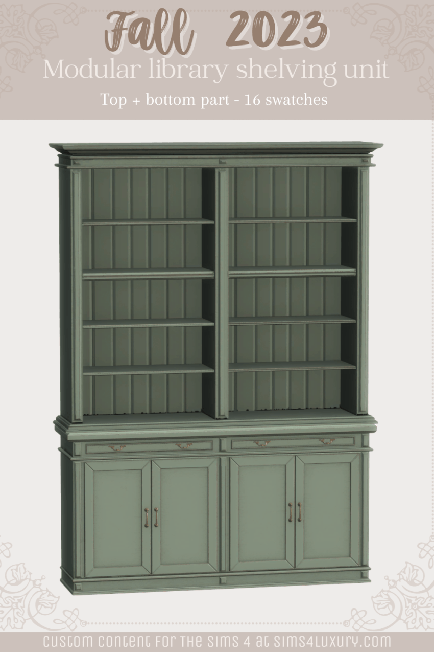 Fall 2023 - Library shelving unit (modular) - Top