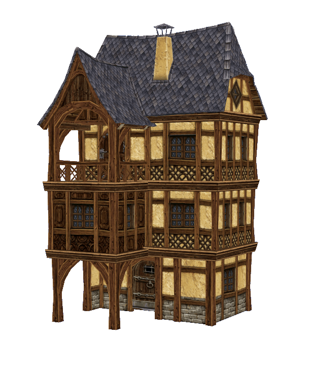 Medieval Old Town Hood Deco Houses - Soap Maker Set