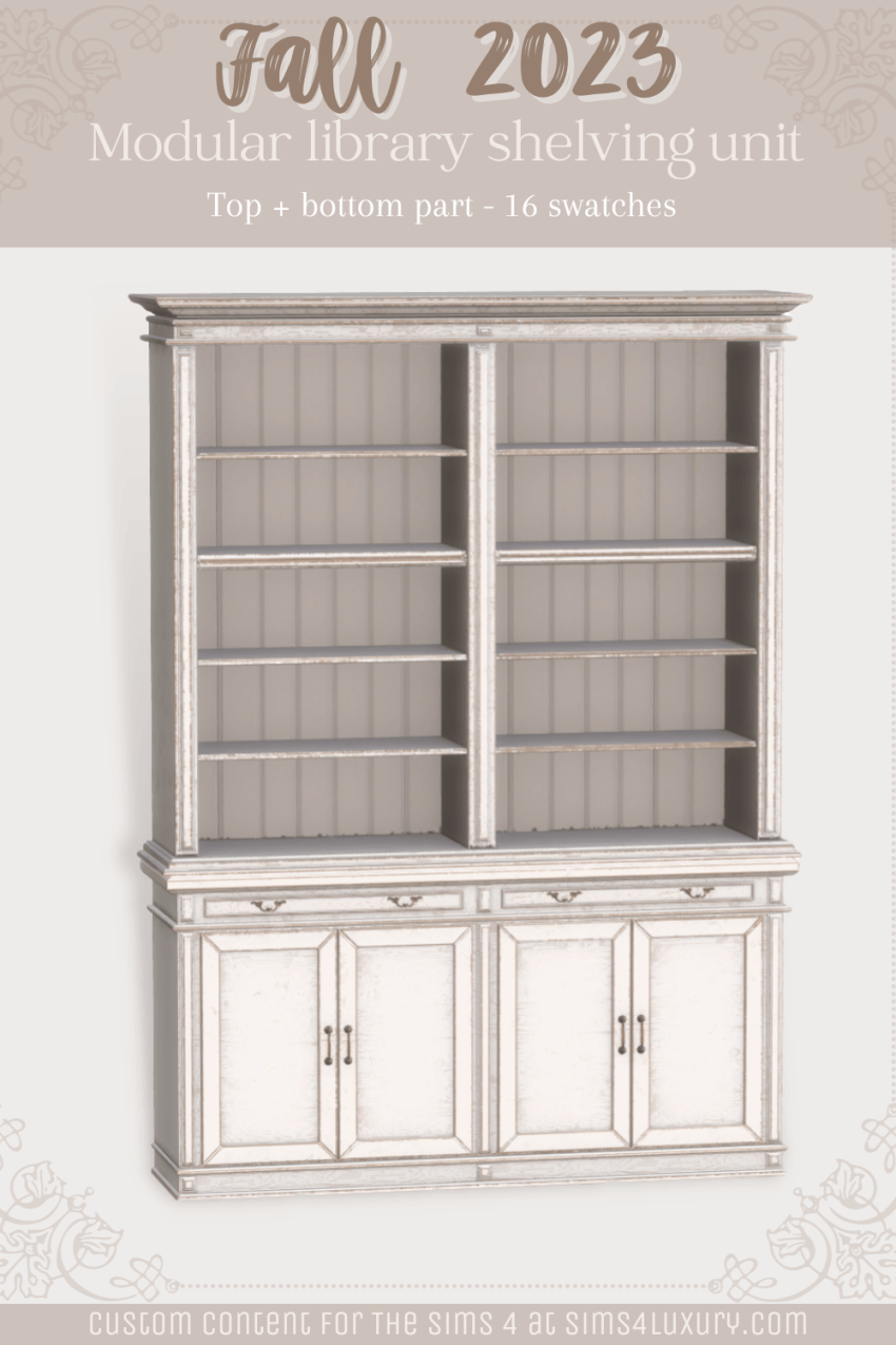 Fall 2023 - Library shelving unit (modular) - Top