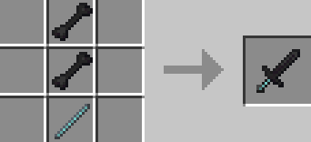 Wither Sword Crafting Recipe