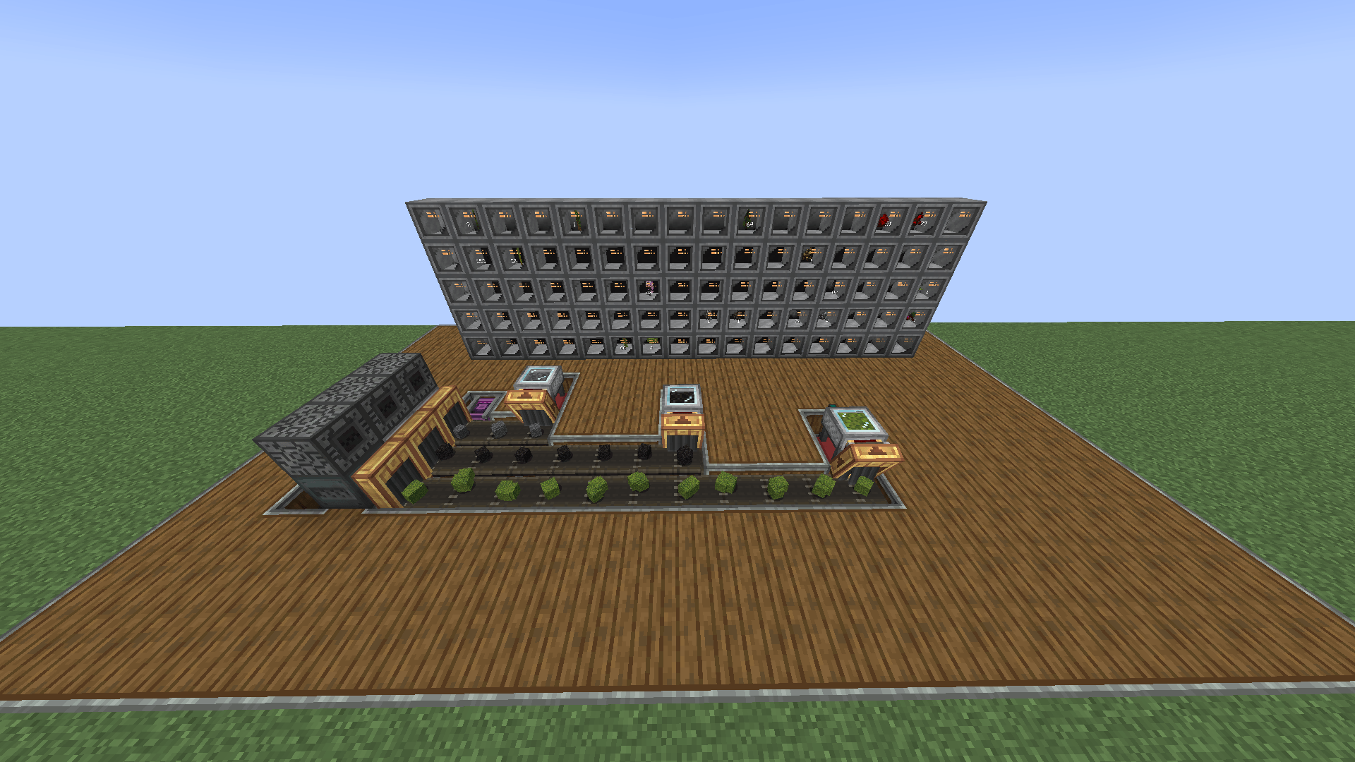 Moss, Blackstone and Deepslate, the main sievable materials