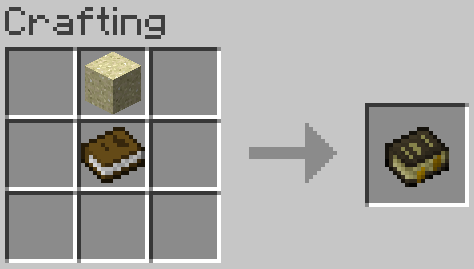 Craft the Dusty Tome tutorial book with sand and a book