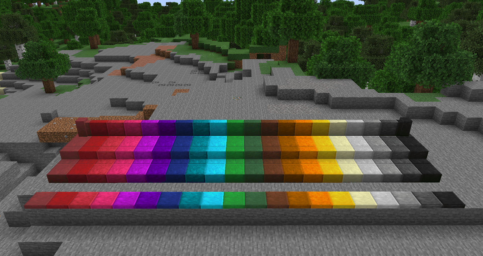 Coloured Metallic Blocks