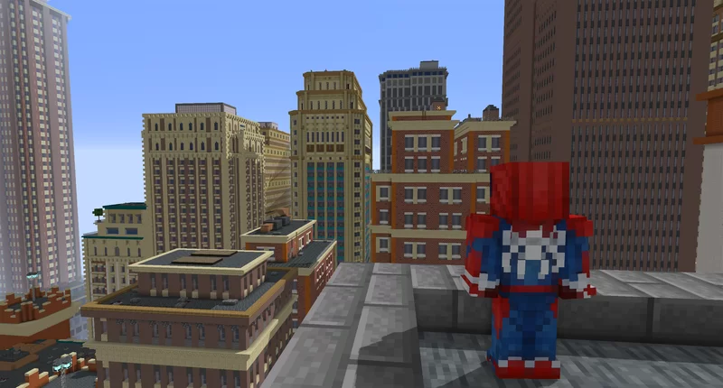 Spider-Man overlooking the city