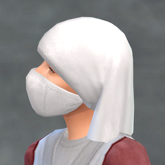 TSM Nurse Hat with Mask