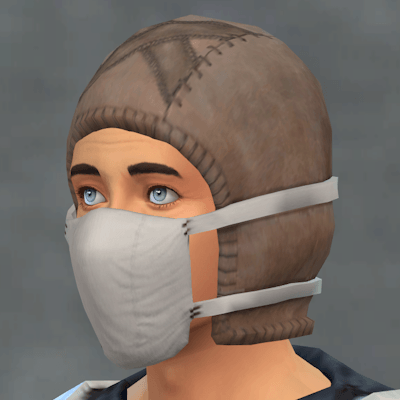 TSM Male Nurse Hat with Mask