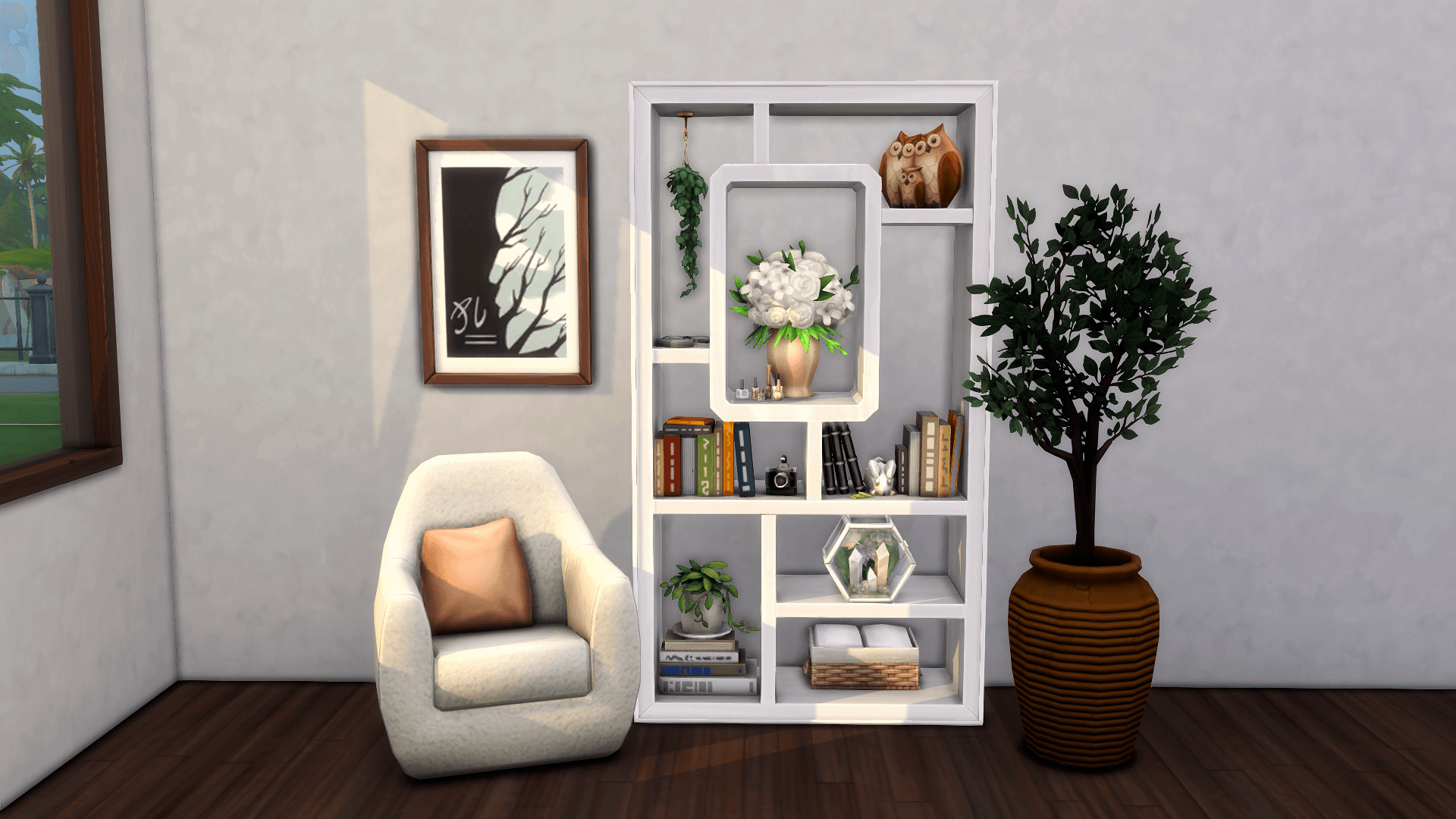 AURA Bookshelf - White Wood