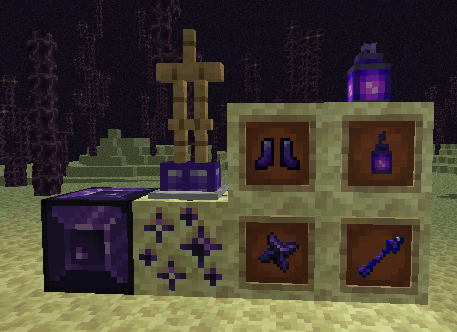 Thumbnail The textures of all of the items relating to the Cosmite gem.