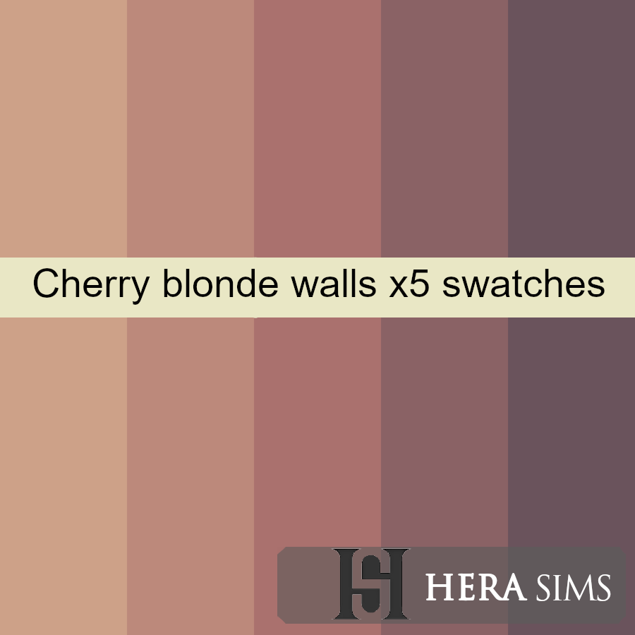 Cherry blonde - wall set