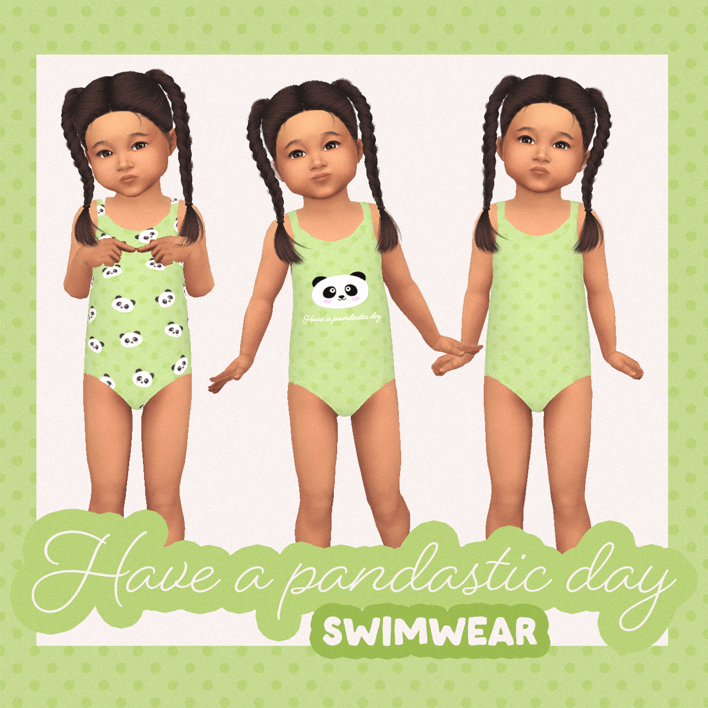 Have a pandastic day swimwear Toddler