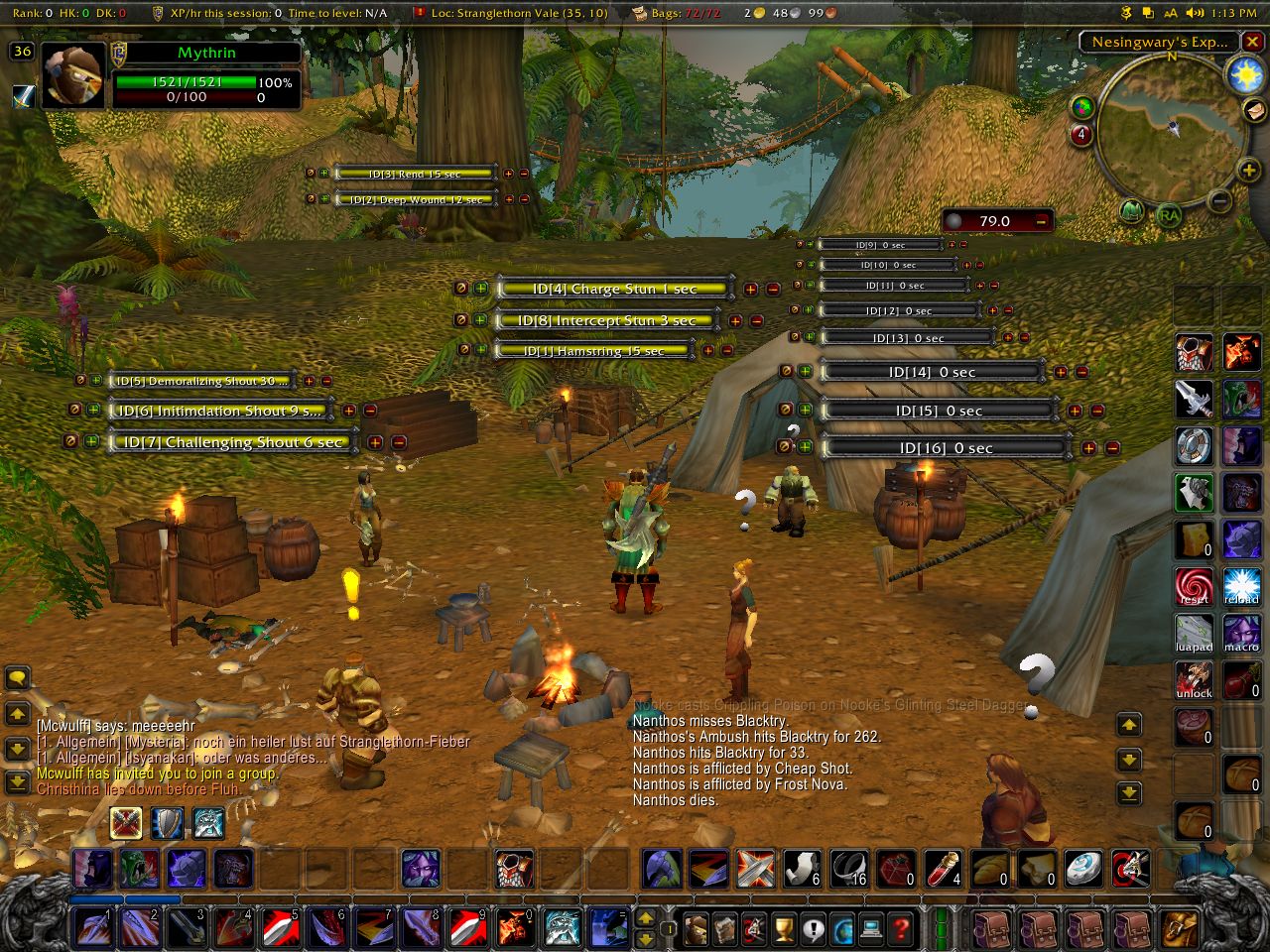 <p>Warrior Config Screen</p>