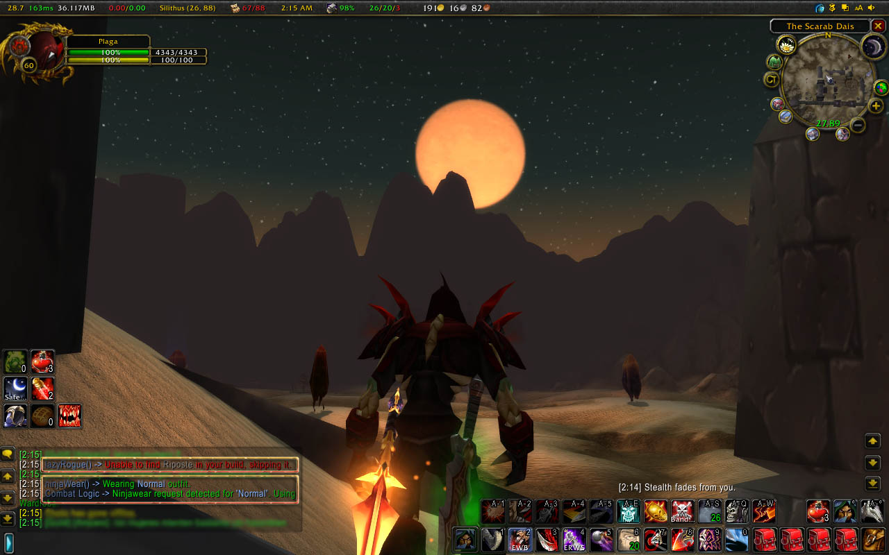 <p>Some output in the chat frame</p>