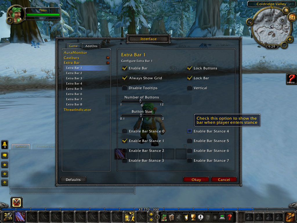 <p>Settings window.</p>