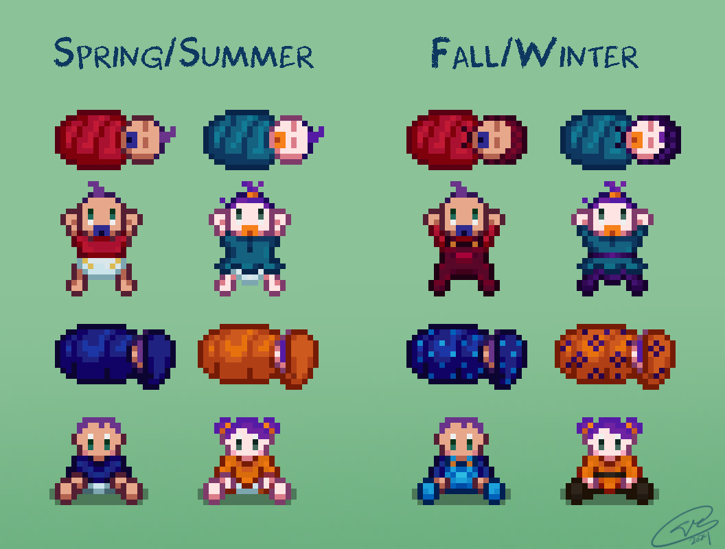 Seasonal Babies Outfits Comparison