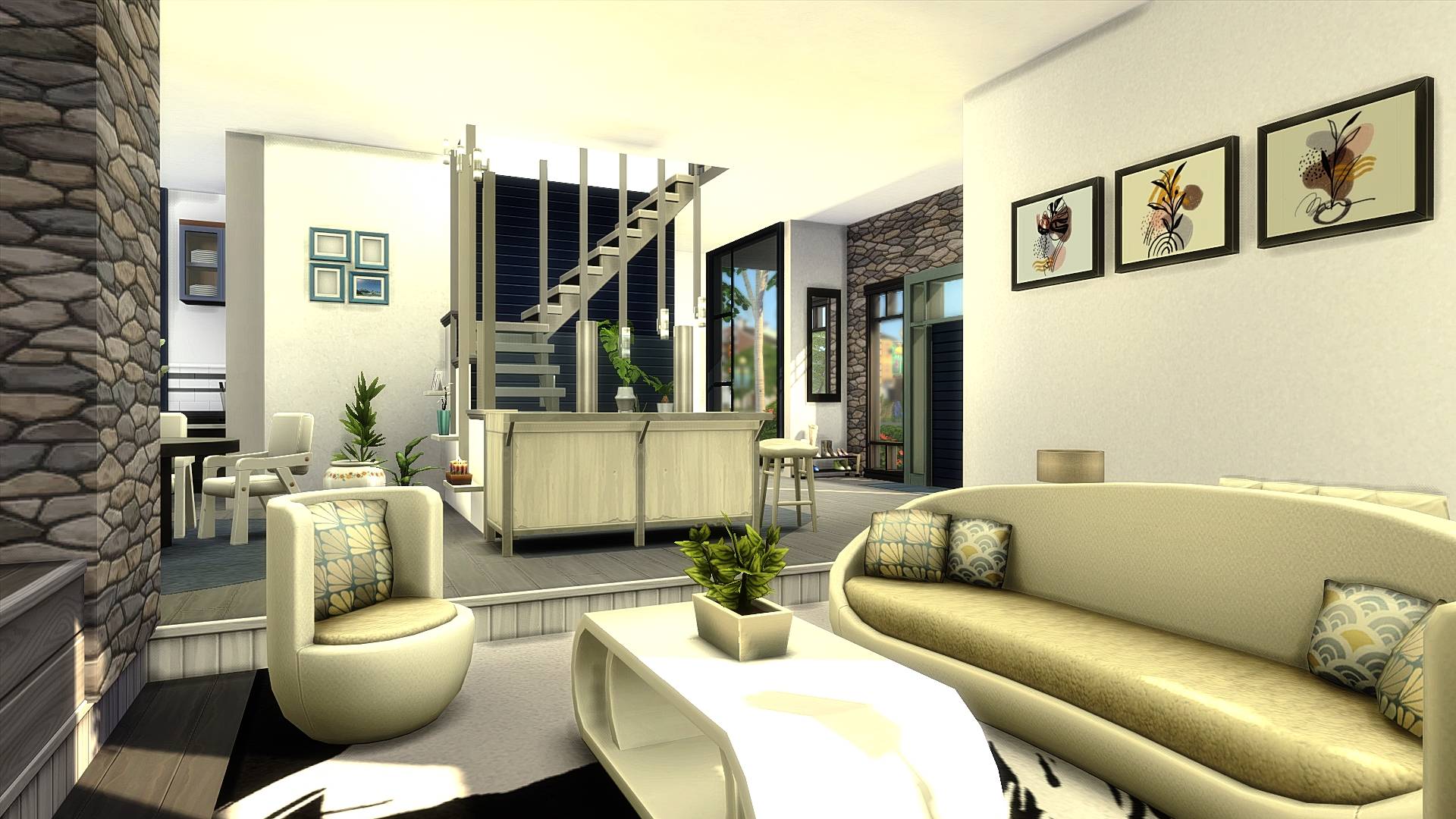 Anchorpoint Modern Abode - Screenshots - The Sims 4 Rooms / Lots ...