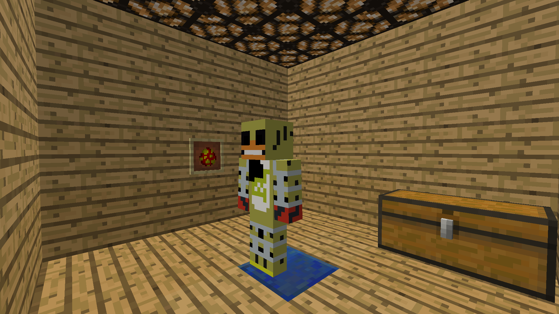 Thumbnail This is Stingray Virus Withered Chica. Currently, she is the only fanmade character that is in this mod. This animatronic is from this video: https://www.youtube.com/watch?v=Yw5pDbh0toA