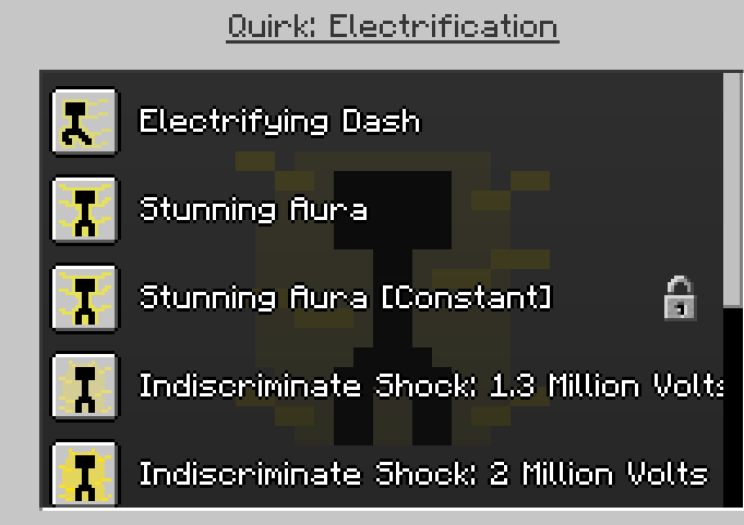 Quirk: Electrification