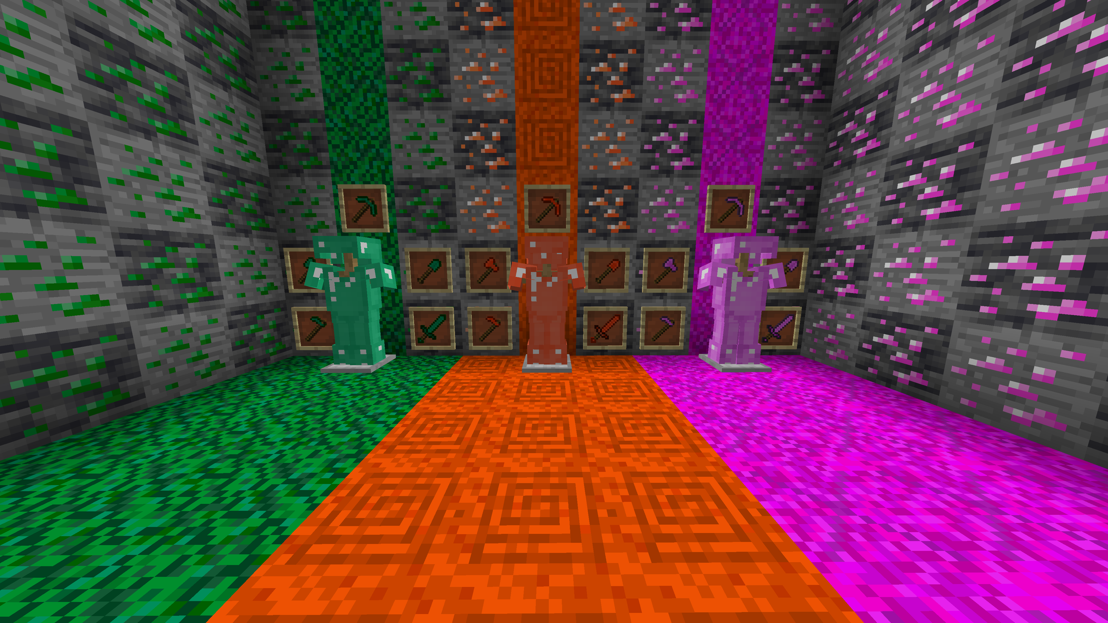 Thumbnail programmer textures for all of the ores, tools, and armor of Doobawow New!