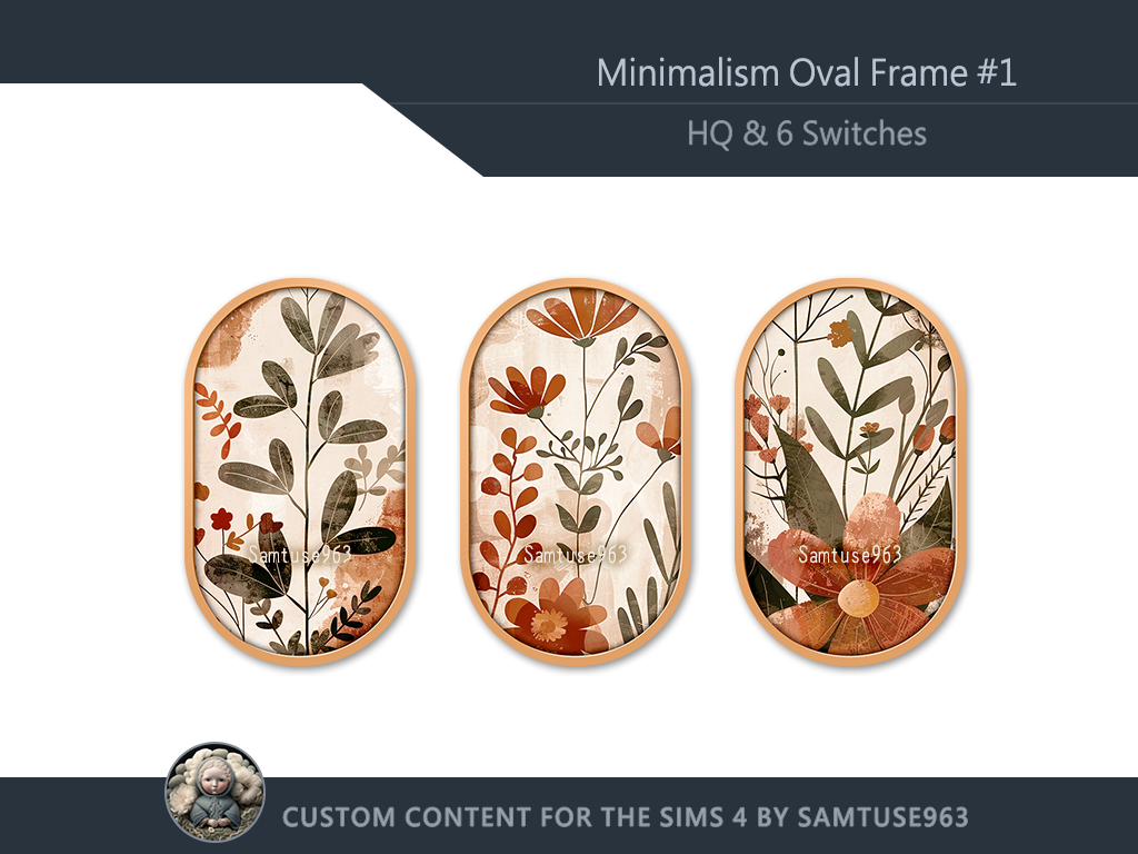 HQ Minimalism Oval Frame #1 Sellable Samtuse963