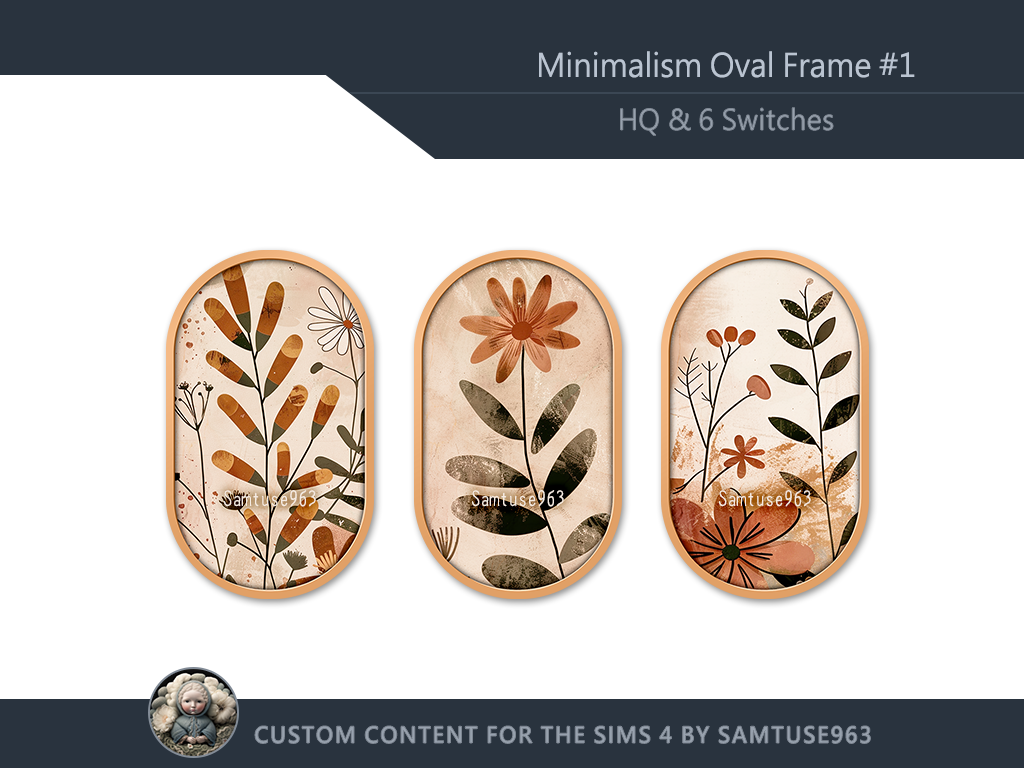 HQ Minimalism Oval Frame #1 Sellable Samtuse963