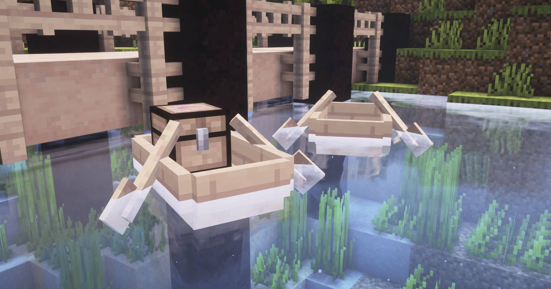 Thumbnail normal boat and boat with chest