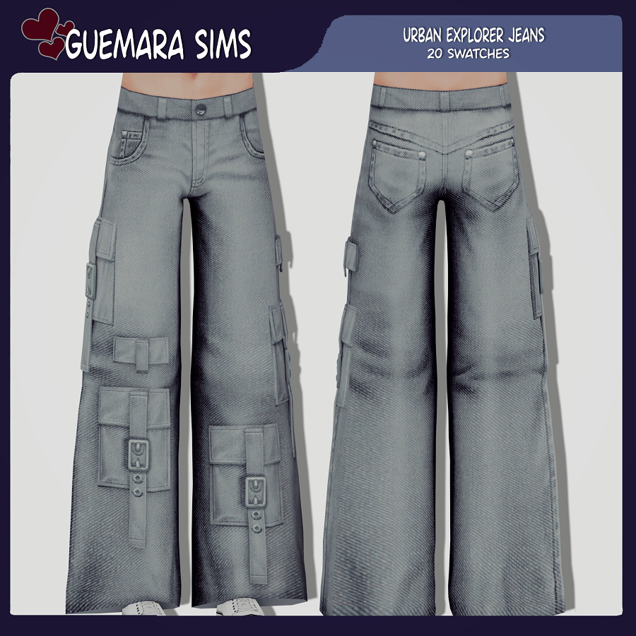 Urban Explorer Jeans (Male) - Screenshots - The Sims 4 Create a Sim ...