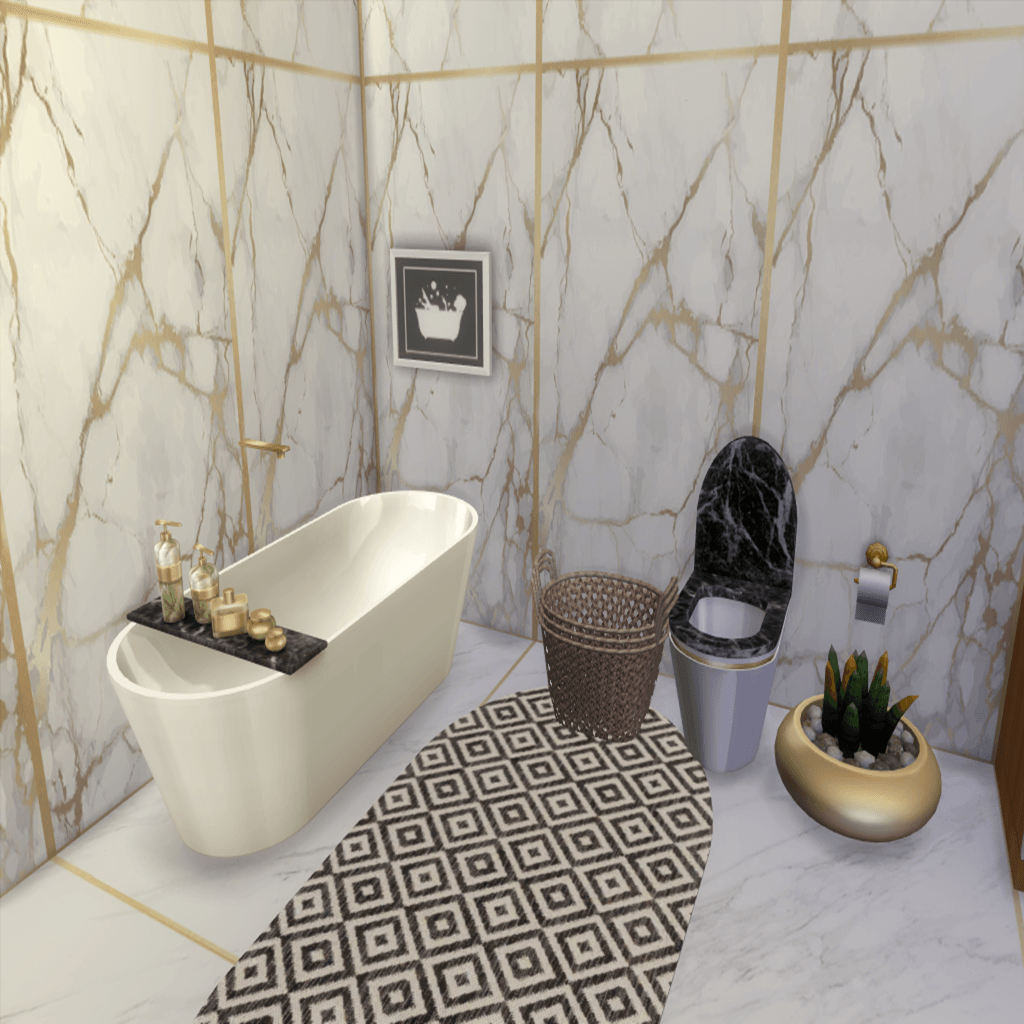 Bellebelucci Marble Bathroom - Screenshots - The Sims 4 Rooms / Lots ...