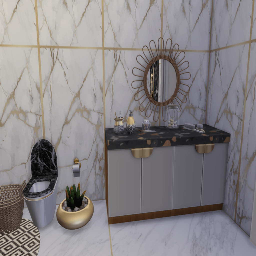 Bellebelucci Marble Bathroom - Screenshots - The Sims 4 Rooms / Lots ...