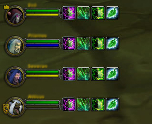 <p>Heal Box also works as an extension of the default warcraft party frames.
</p>