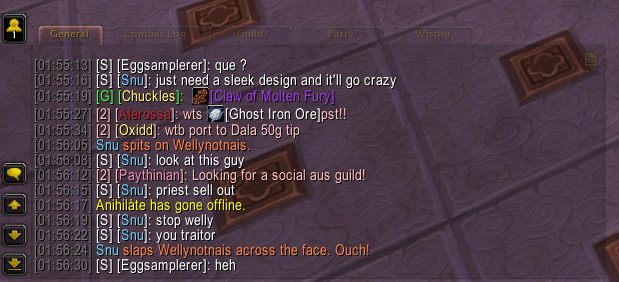 <p>Default settings in chat window</p>
