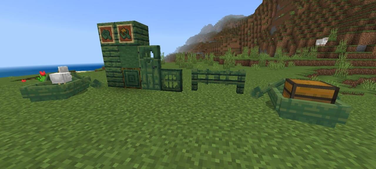 New green jungle wood pallet