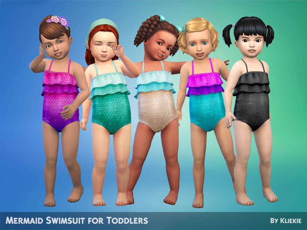 Mermaid swimsuit for toddlers