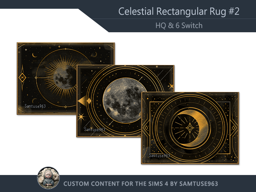 HQ Celestial Rectangular Dance Rug #2 Samtuse963 - The Sims 4 Build ...