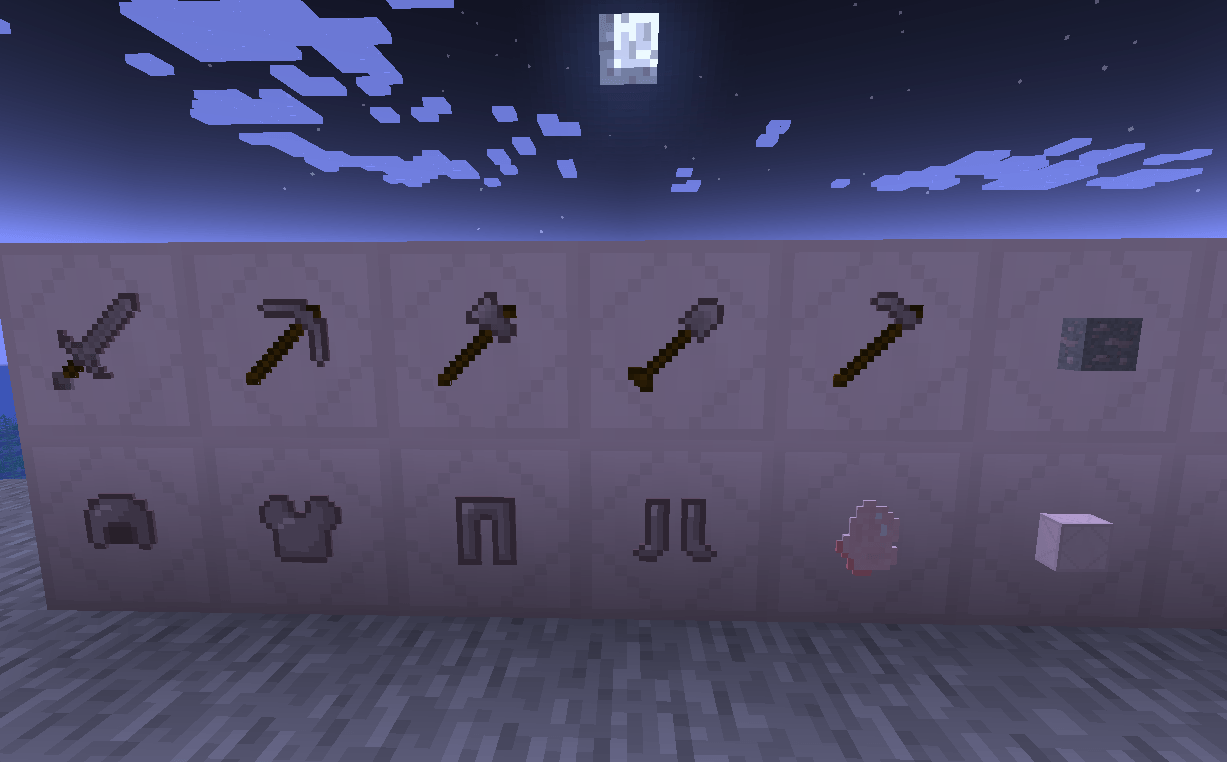 Image contenant tous les items en Quartz Rose