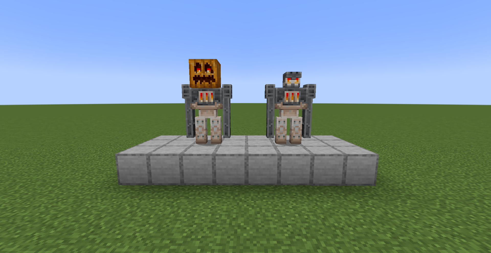 Regular and Sheared Furnace Golems