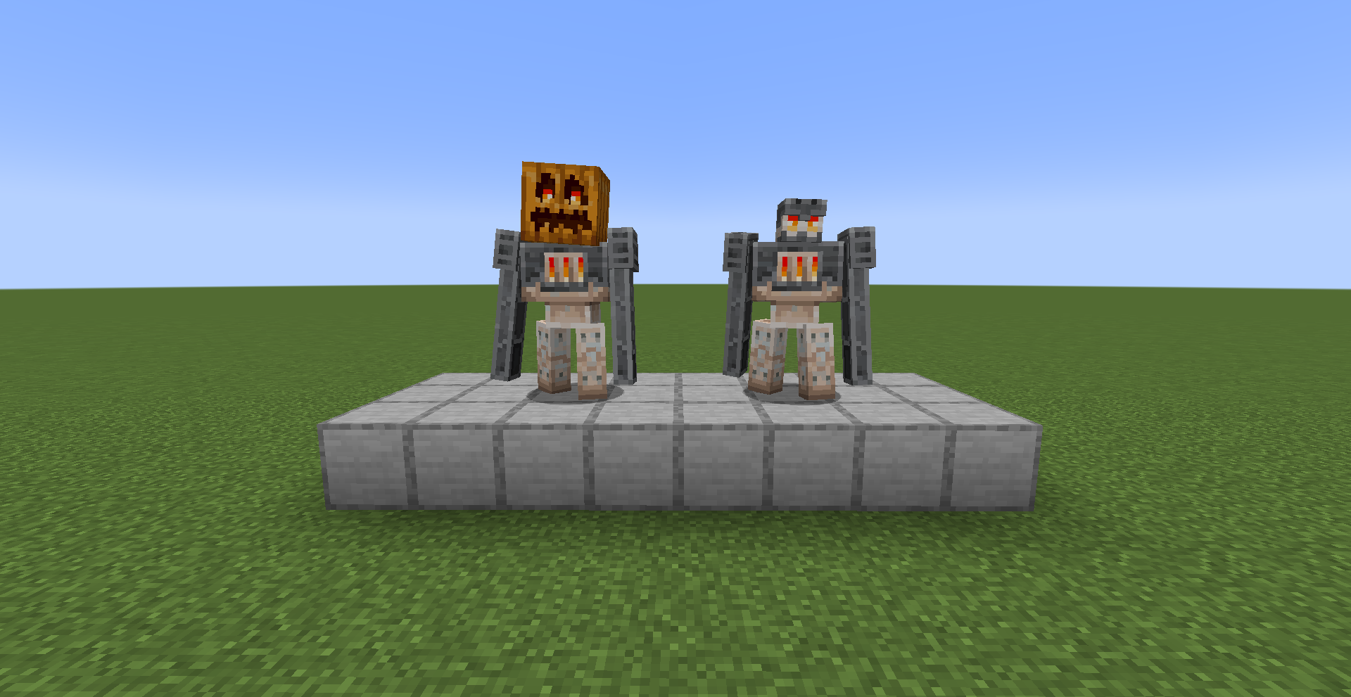 Fresh Regular and Sheared Furnace Golems