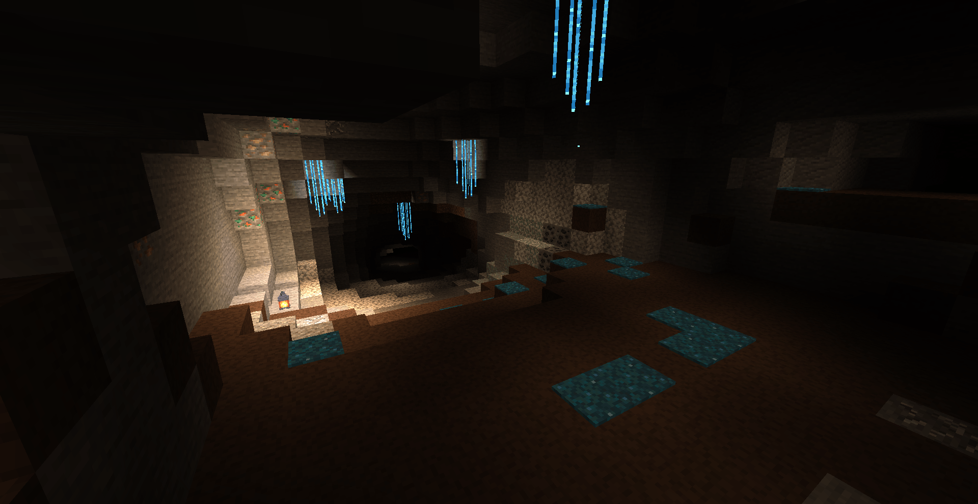 Thumbnail A portion of the glowing grotto with a bright lantern