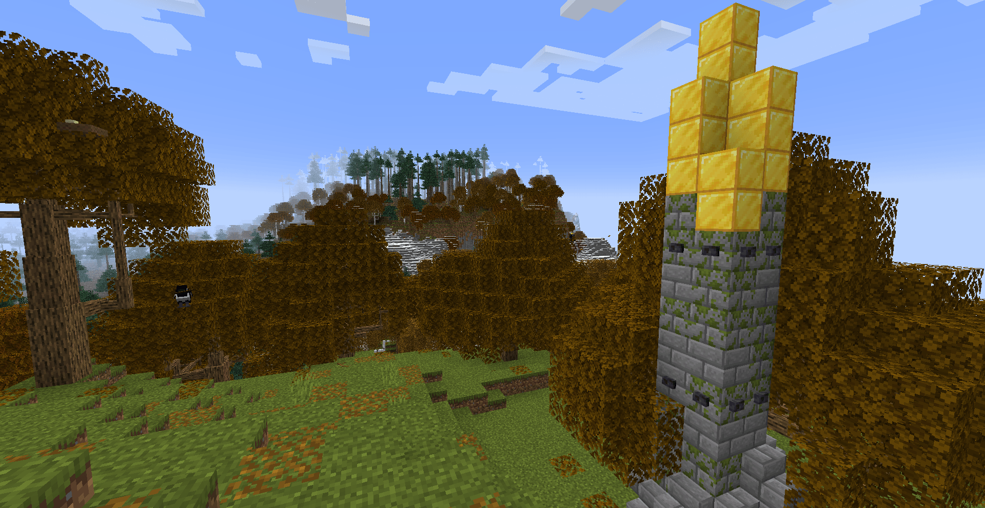 Thumbnail A strange gold-capped monolith overlooking a cold horizon.