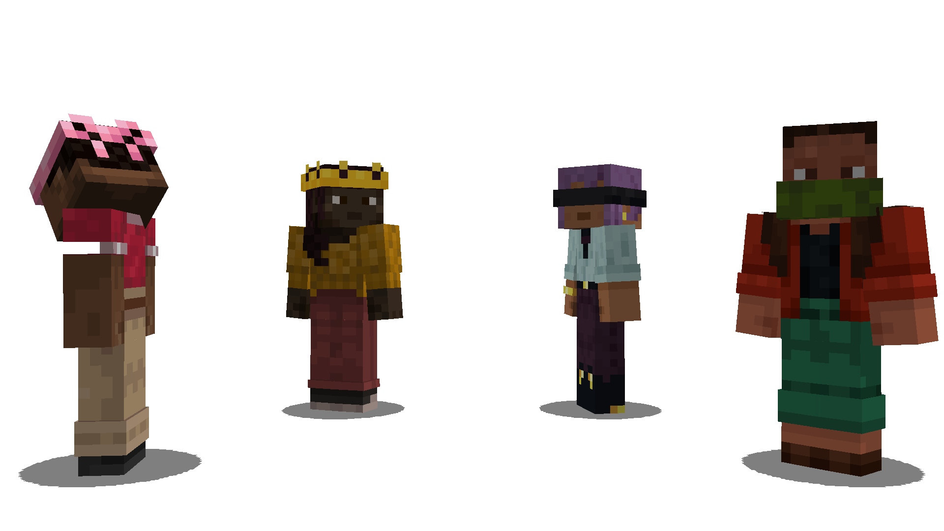 (From left to right) Zuri wearing a Pink Bandana, Makena wearing a Yellow Bandana, Efe wearing a Black Bandana, Noor weraing a Green Bandana